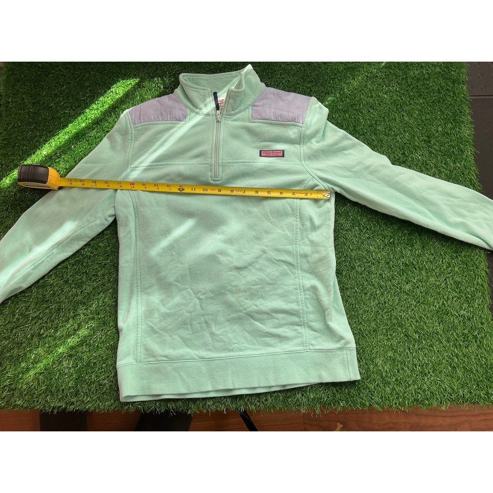 Vineyard Vines Mint Green Quarter Zip Pullover Cotton Sweatshirt Small 2K0531